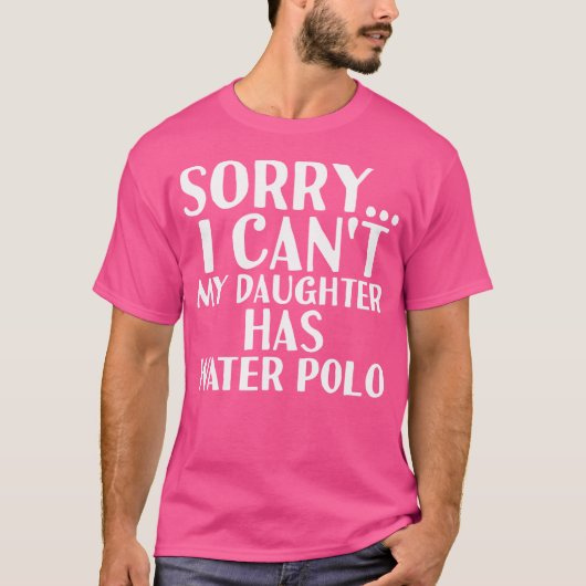 Vater Mama meine Tochter hat Wasserpolo T-Shirt (Vorderseite)