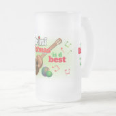 Vater / Mama (oder Name) mit Liebe Trini Weihnacht Mattglas Bierglas (VorderseiteRechts)
