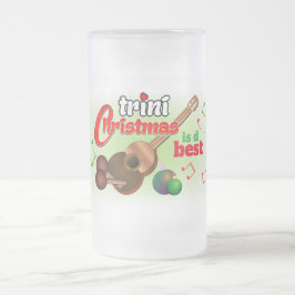 Vater / Mama (oder Name) mit Liebe Trini Weihnacht Mattglas Bierglas