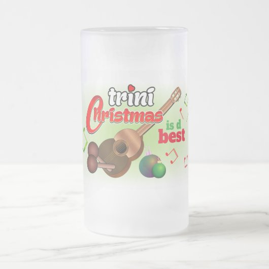 Vater / Mama (oder Name) mit Liebe Trini Weihnacht Mattglas Bierglas (Mittel)