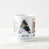 VATER Man Myth Legend Foto Cutout Briefe Vater Kaffeetasse (Mittel)