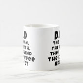 Vater Man Myth Legend Kaffee Addict Funny Vater Kaffeetasse (Mittel)