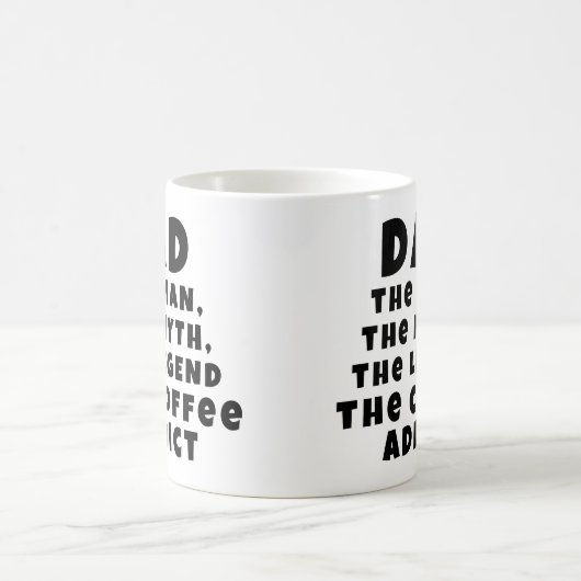 Vater Man Myth Legend Kaffee Addict Funny Vater Kaffeetasse (Mittel)
