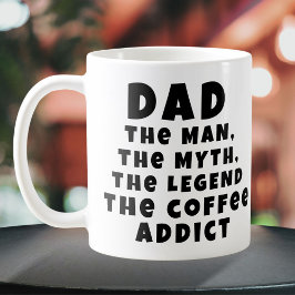 Vater Man Myth Legend Kaffee Addict Funny Vater Kaffeetasse