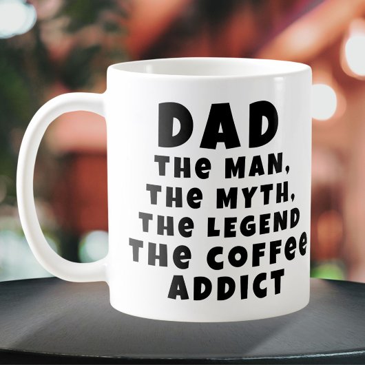 Vater Man Myth Legend Kaffee Addict Funny Vater Kaffeetasse
