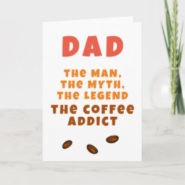 Vater Man Myth Legend Kaffee Addict Funny Vater Karte