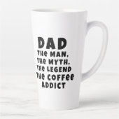 Vater Man Myth Legend Kaffee Addict Funny Vater Milchtasse (Rechts)