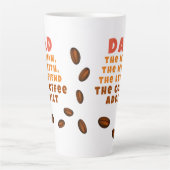 Vater Man Myth Legend Kaffee Addict Funny Vater Milchtasse (Vorderseite)