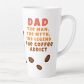 Vater Man Myth Legend Kaffee Addict Funny Vater Milchtasse (Rechts)