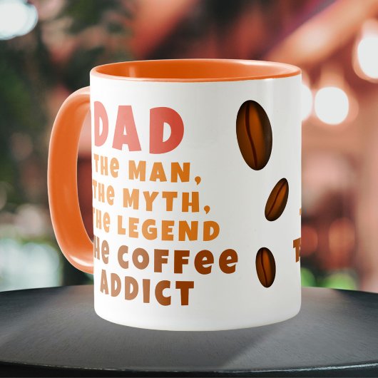 Vater Man Myth Legend Kaffee Addict Funny Vater Tasse