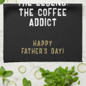 Vater Man Myth Legend Kaffeepause Funny Funny Geschirrtuch (Gefaltet)