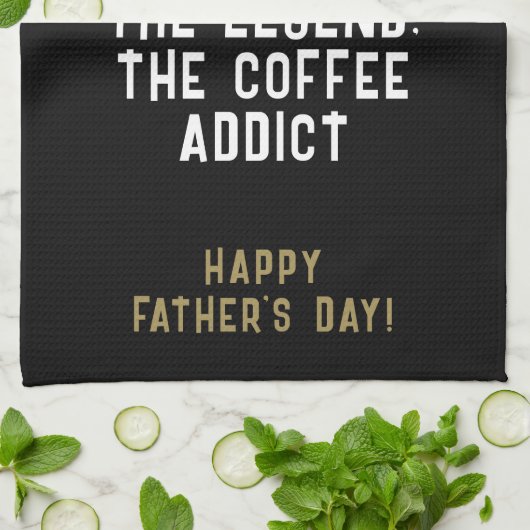 Vater Man Myth Legend Kaffeepause Funny Funny Geschirrtuch (Gefaltet)