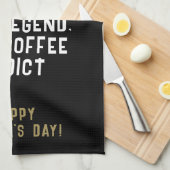 Vater Man Myth Legend Kaffeepause Funny Funny Geschirrtuch (Viertel Falte)