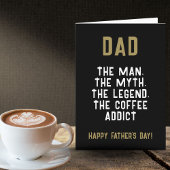 Vater Man Myth Legend Kaffeepause Funny Funny Karte