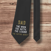 Vater Man Myth Legend Kaffeepause Funny Funny Krawatte