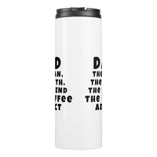 Vater Man Myth Legend Kaffeepause Funny Funny Thermosbecher (Rückseite)