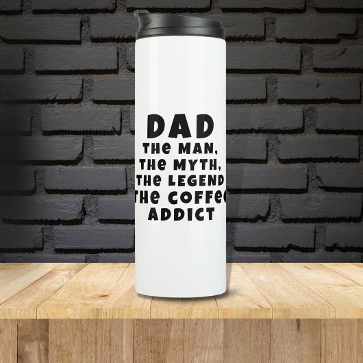 Vater Man Myth Legend Kaffeepause Funny Funny Thermosbecher