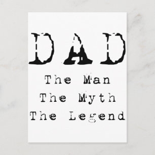 Vater Man Myth Legend Postkarte
