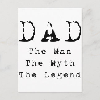 Vater Man Myth Legend Postkarte
