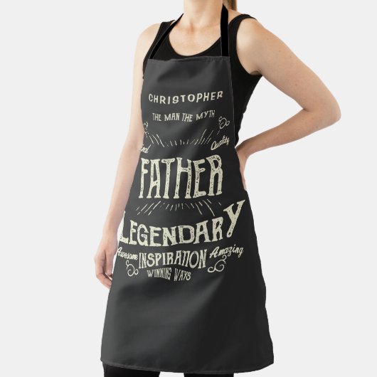 Vater Man Myth Legend Retro Schürze (InSitu)