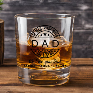 Vater Man Myth Legend Vatertag Whiskyglas