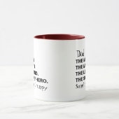 Vater Man Myth Legende manchmal Grumpy Typografie Tasse (Zentrum)