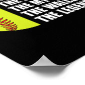 Vater Man Myths Wallet Softball Fathtag Poster (Ecke)