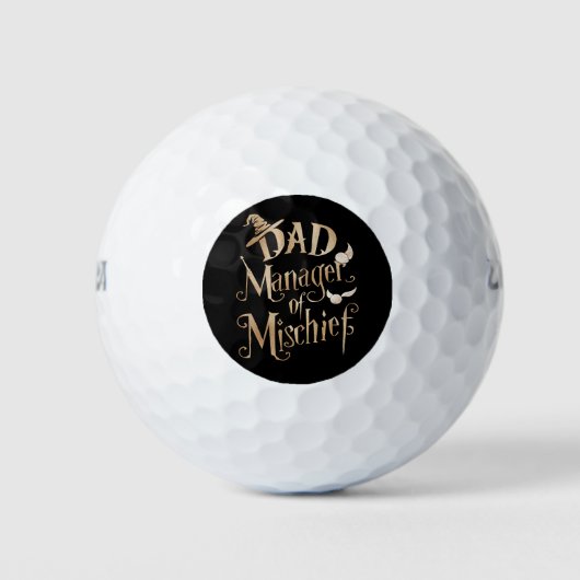Vater-Manager von Mischief Magical Wizard Vathers Golfball (Vorderseite)