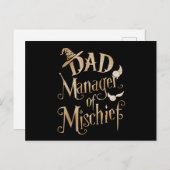 Vater-Manager von Mischief Magical Wizard Vathers  Postkarte (Vorne/Hinten)