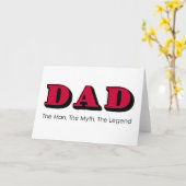 Vater - Mann, Mythos, der Vatertag Karte (Gelbe Blume)