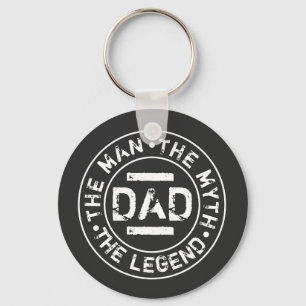 Vater Mann Mythos Legende Grunge Stempel Vatertag Schlüsselanhänger
