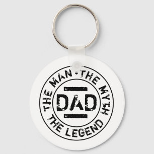 Vater Mann Mythos Legende Grunge Stempel Vatertag Schlüsselanhänger
