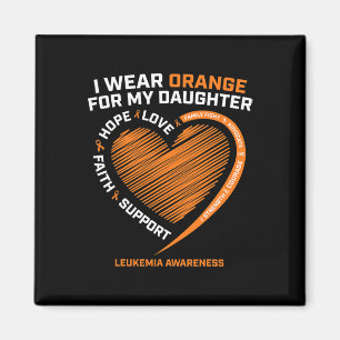 Vater Männer ich tragen Orange für meine Tochter L Magnet