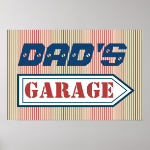 Vater Männer Mechaniker Vatertag Garage Schild Ges