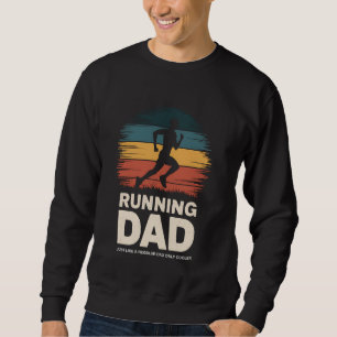 Vater Marathon Runner Jogger Vatertag Sweatshirt