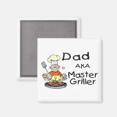 Vater Master Griller Magnet (Vorderseite/Rückseite)