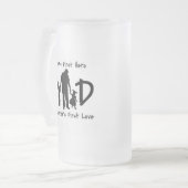 Vater Mattierte Tasse (Vorderseite Links)