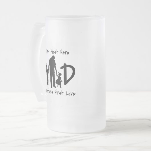 Vater Mattierte Tasse (Vorderseite Links)