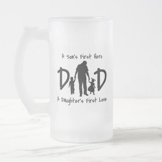 Vater Mattierte Tasse (Links)