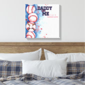 Vater & Me Baseball Leinwand Art (Insitu (Schlafzimmer))