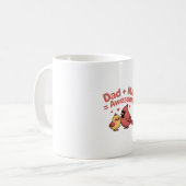 Vater + Me = Phantastisch - Fun Kardinal Design Kaffeetasse (Vorderseite Links)