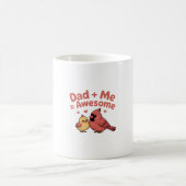 Vater + Me = Phantastisch - Fun Kardinal Design Kaffeetasse (Mittel)