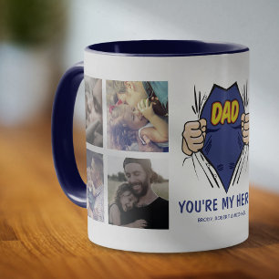 Vater Mein Held Glücklicher Vater Tag Tasse