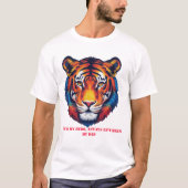 "Vater, mein Held - Majestic Tiger Head Tribute T-Shirt (Vorderseite)