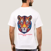 "Vater, mein Held - Majestic Tiger Head Tribute T-Shirt (Rückseite)