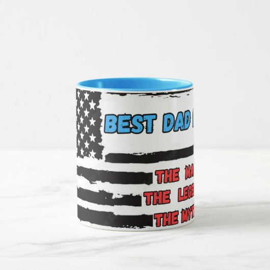 Vater. Mein Held. Tasse (Zentrum)