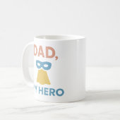 Vater Mein Held Tasse Vater's Day 2025 Superdad Ge (Vorderseite Links)