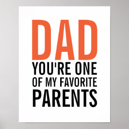 Vater Mein liebstes Vatertag-Poster Poster