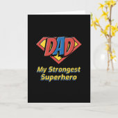 VATER Mein stärkster Superheld Karte (Gelbe Blume)