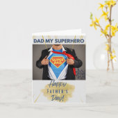 Vater Mein Superheld - Glücklicher Vatertag! Karte (Gelbe Blume)